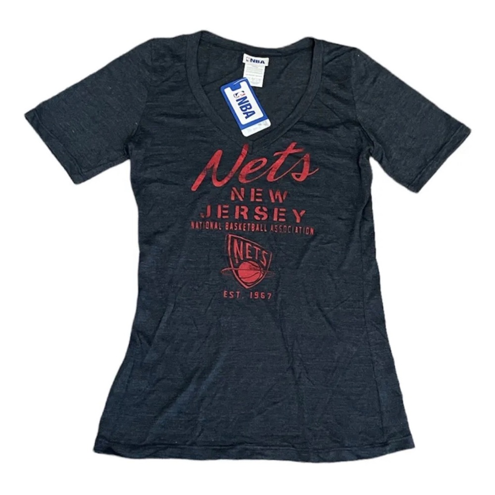NBA v neck Brooklyn nets t shirt